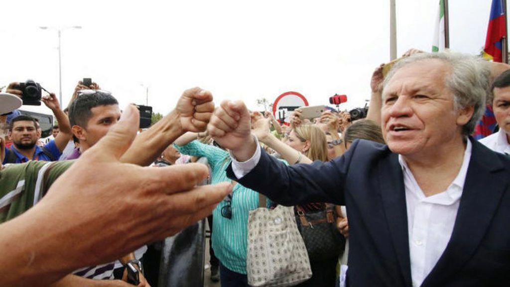 Desde Cúcuta, frontera Colombo-Venezolana, el secretario general de la Organización de Estados Americanos (OEA), Luis Almagro, sostuvo que no se puede descartar una intervención militar contra el Gobierno del presidente Nicolás Maduro para poner fin al sufrimiento del pueblo venezolano.