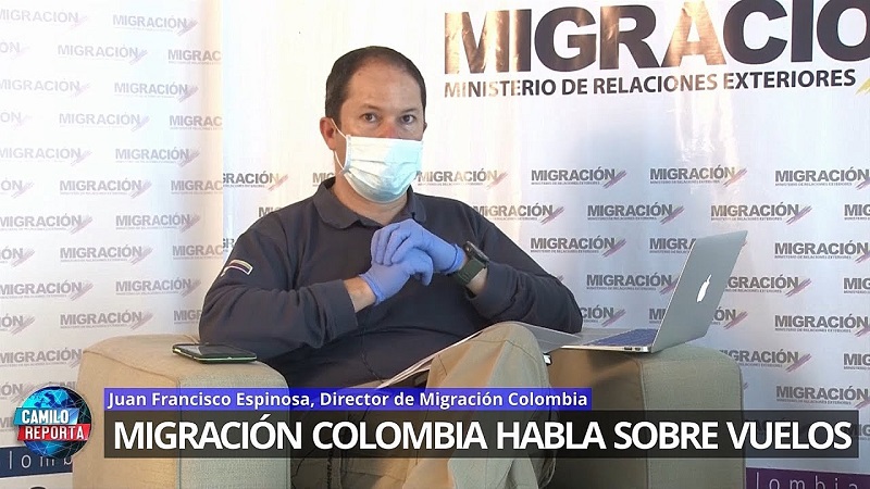 Así lo manifestó el Director de Migración Colombia, Juan Francisco Espinosa,  quien indicó también que durante la pandemia, más de 40 mil colombianos han podido regresar al país en más de 430 vuelos de carácter humanitario.