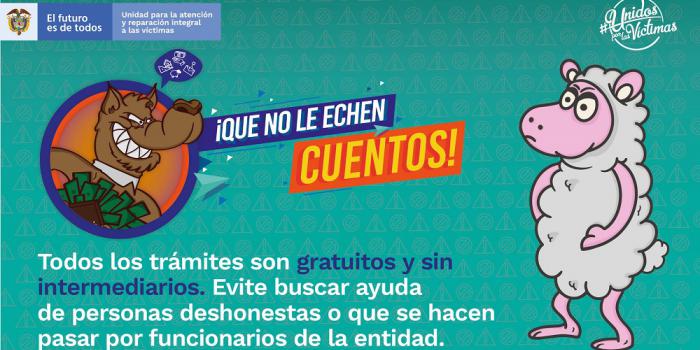 Funcionarios de la Unidad de Víctimas identificaron un grupo de personas que manifiestan ser abogados, que estarían adelantando acciones fraudulentas y cobro dinero por tramitar el pago de “ayuda humanitaria por glifosato”.